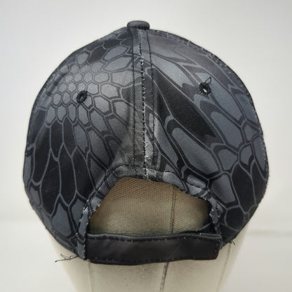 Kryptek Baseball Cap Black OSFM Strapback Camo Typhon Spartan Patch Hunting Hat