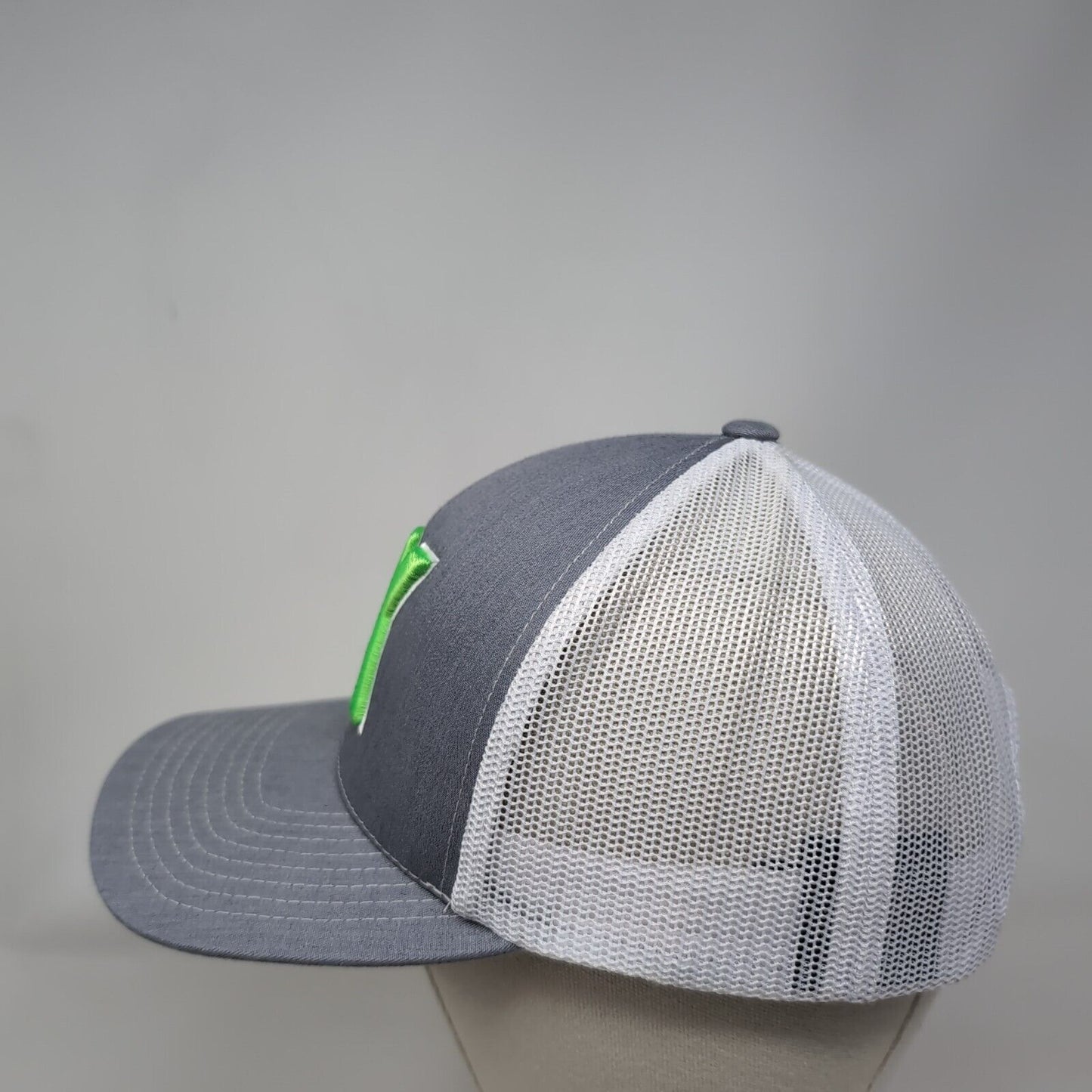JK Snapback Trucker Hat Gray OS Adjustable Embroidered Mesh Pacific Headwear