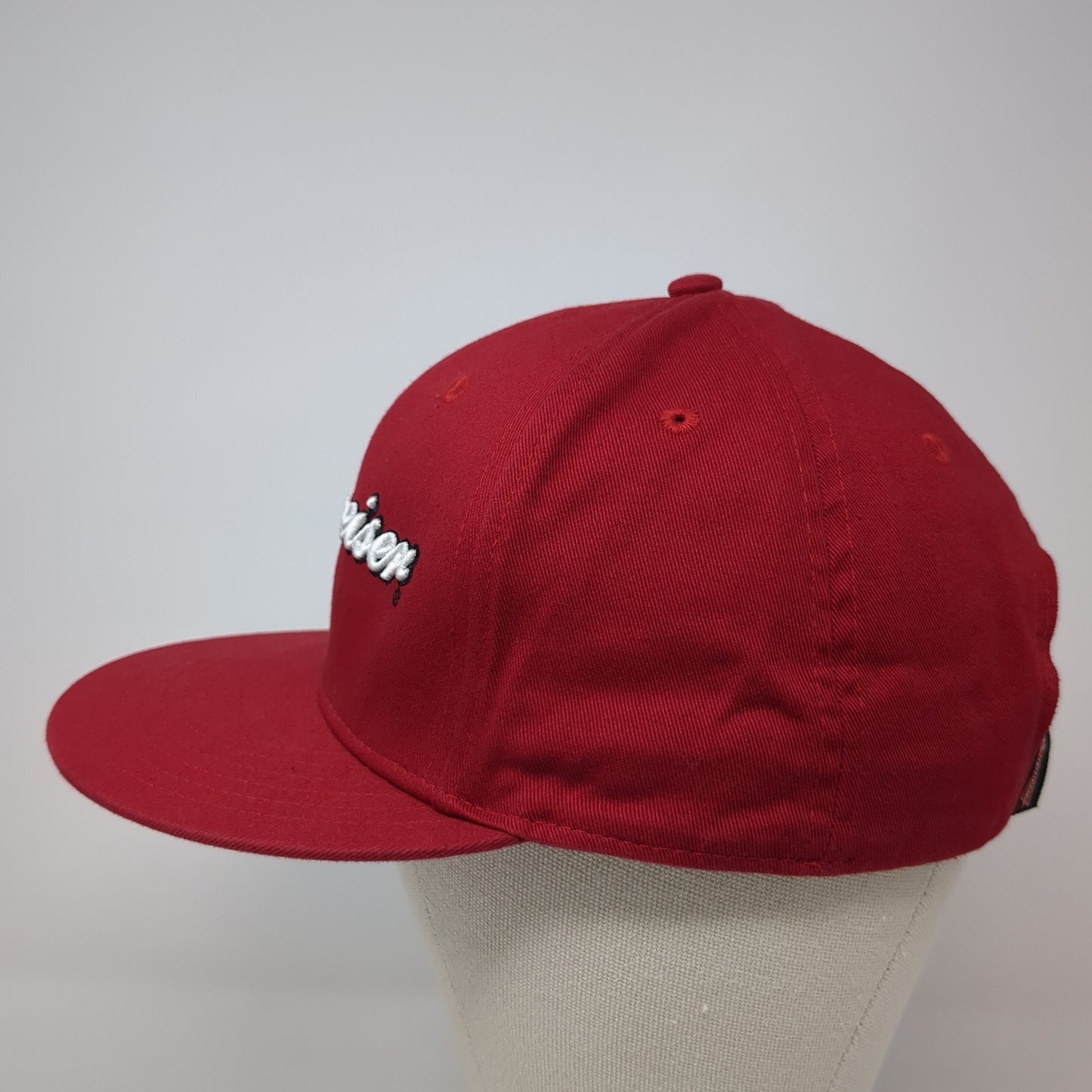 Budweiser Snapback Hat Red One Size Adjustable Embroidered Official Product