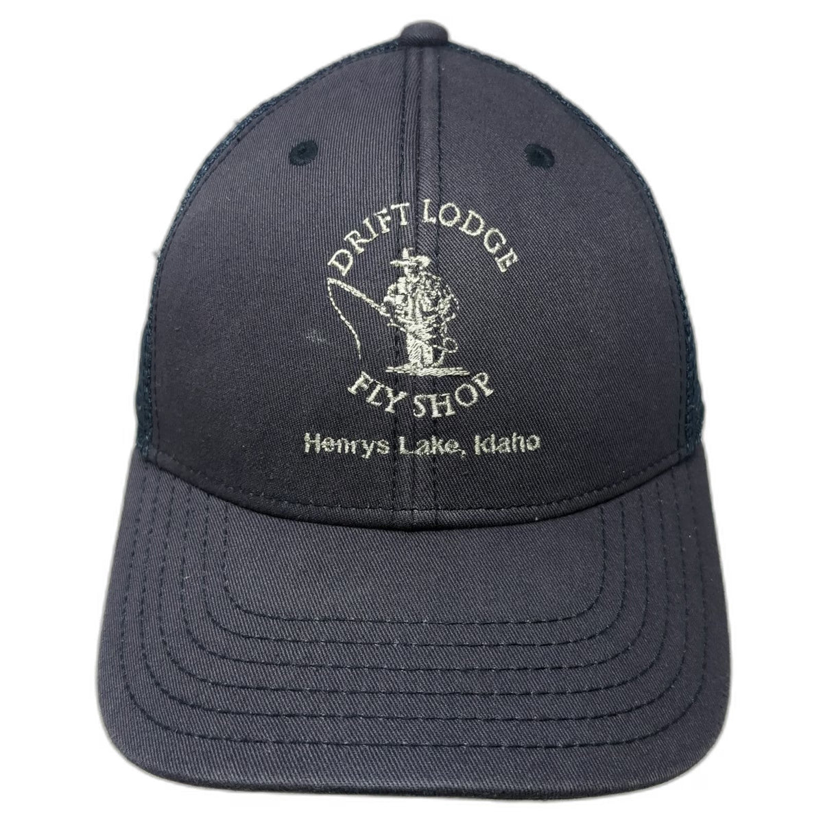 Orvis Trucker Hat Blue One Size Drift Lodge Fly Shop Henrys Lake Idaho Mesh
