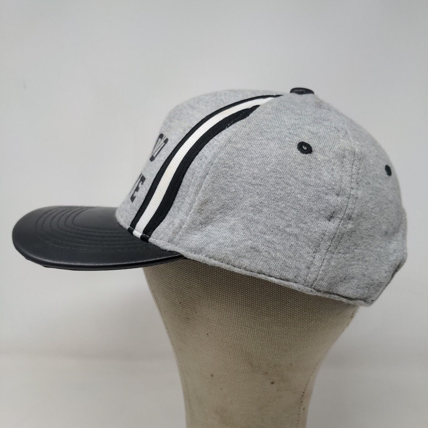 Unbranded Men's Snapbback Hat Gray Black Be Bold Be Brave Cotton Blend