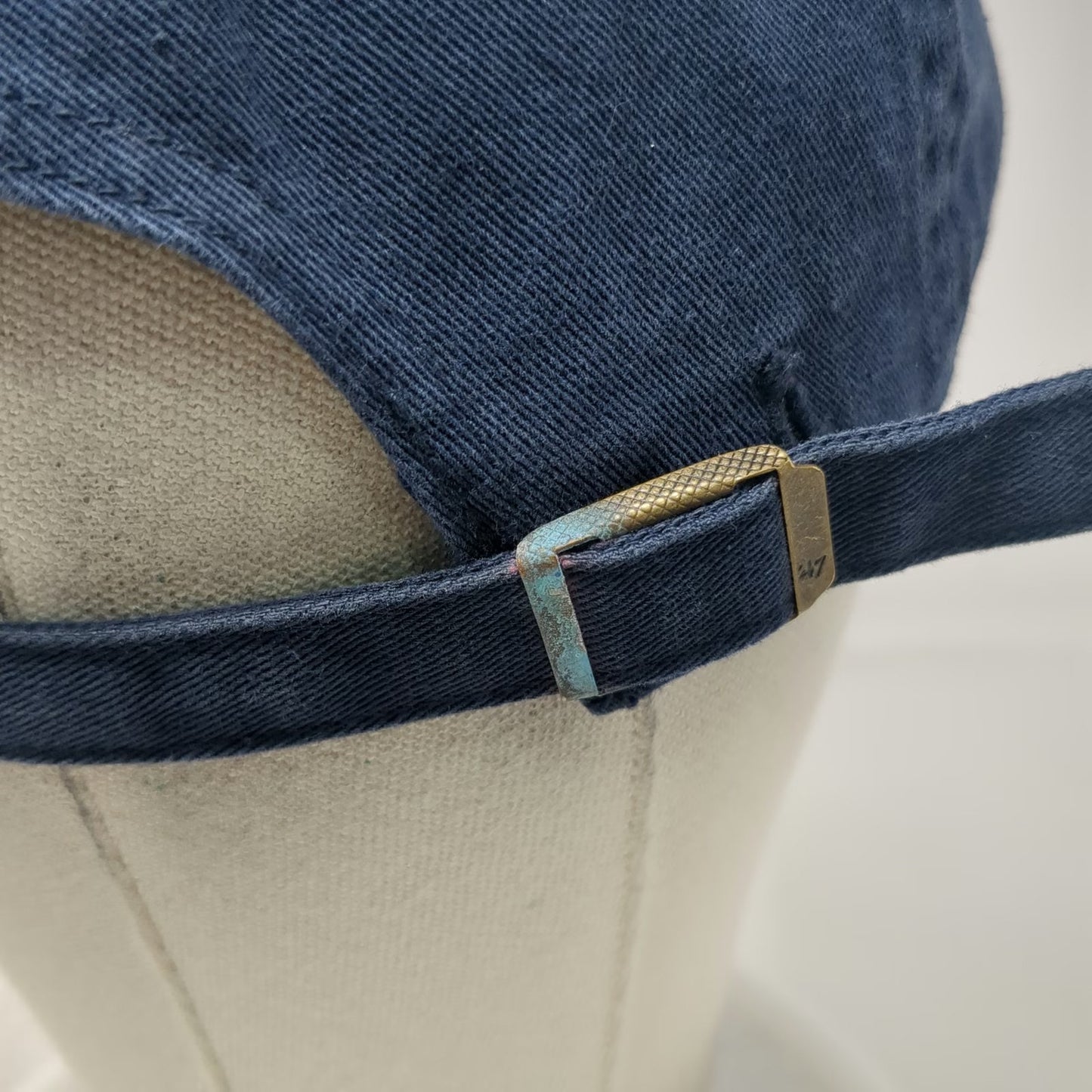 '47 Baseball Cap Blue One Size Adjustable Slideback Embroidered Letter P Hat