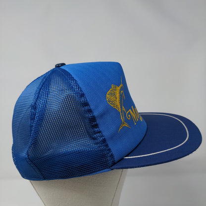 Mazatlan Mexico Snapback Trucker Hat Blue Adjustable Mesh Back 6 Panel