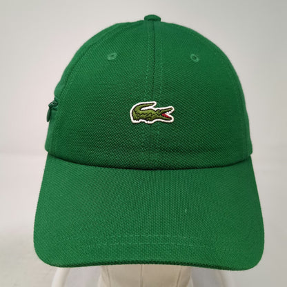 Supreme Lacoste L!ve Green Baseball Cap Hat Zipper Pocket Strapback Cotton
