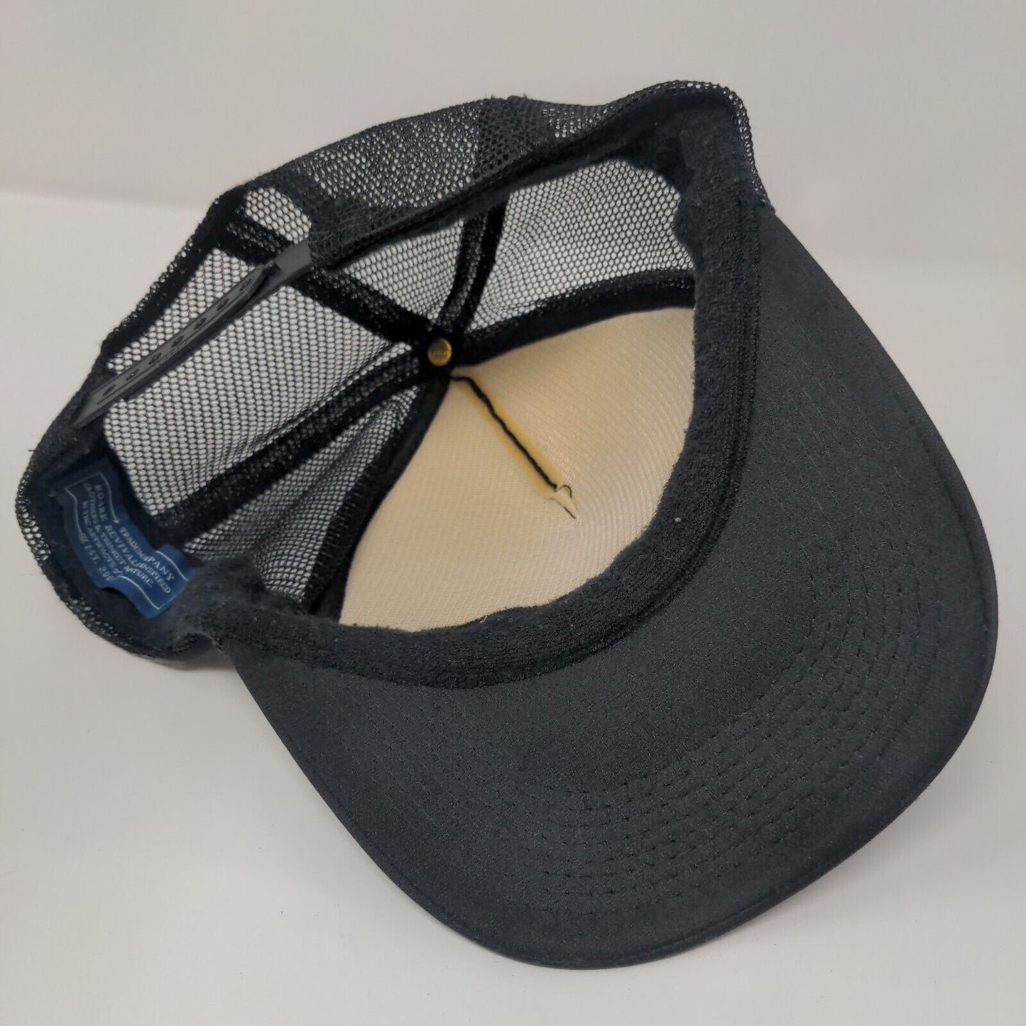 Roark Snapback Mesh Back Rope Trucker Hat Black One Size Adjustable