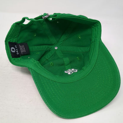 DALIX Baseball Cap Green One Size Embroidered Four Leaf Clover Cotton Strap Hat