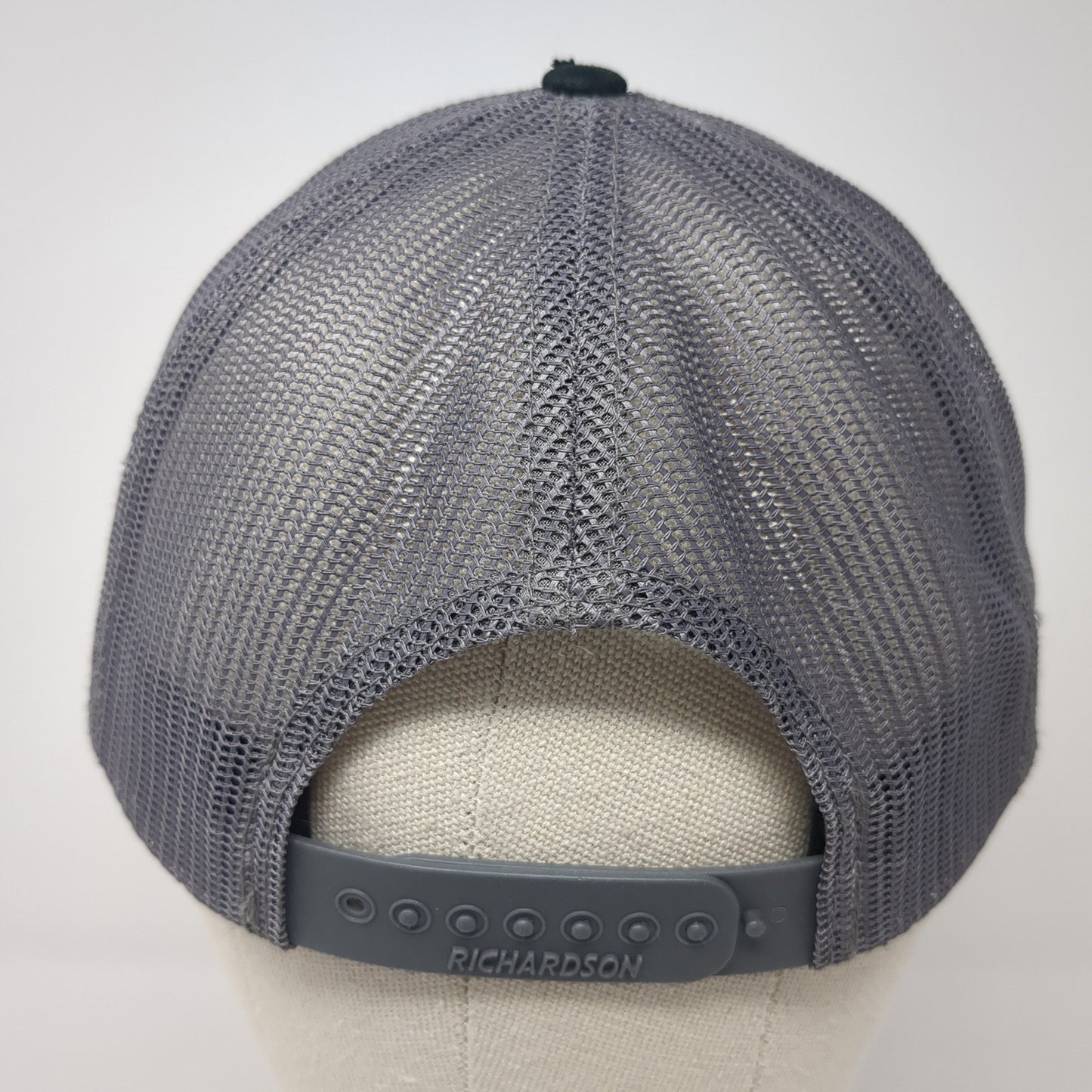 RS Electric Snapback Trucker Hat Black One Size Mesh Back Richardson