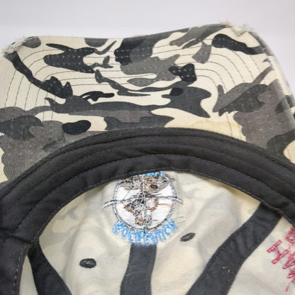 OTTO Baseball Cap Beige One Size Rock Chuck Derby Marmot Camo Distressed Hat