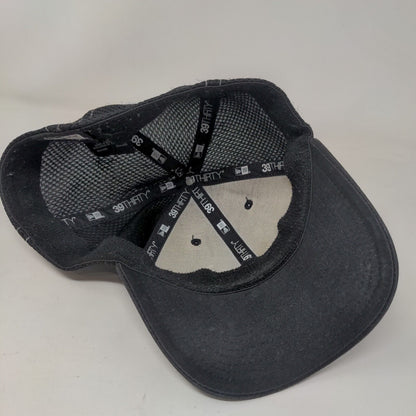 Fridays Fitted Mesh Back Hat Black L/XL Embroidered New Era 39Thirty