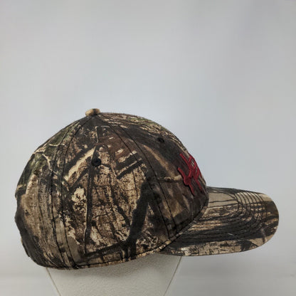 HEYBO Strapback Hat Camouflage One Size Adjustable Embroidered 6 Panel Cotton