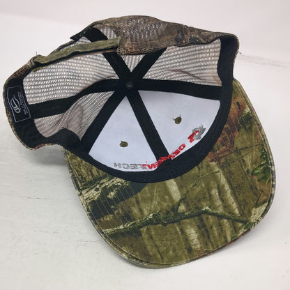 Outdoor Cap Baseball Green Red One Size Camo Cementtech Logo Mesh Strapback Hat