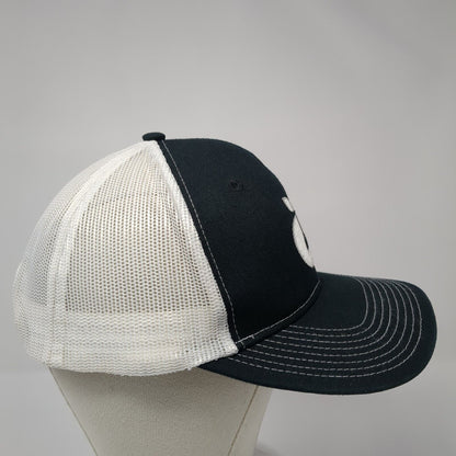 Port Authority Snapback Trucker Hat Black OS Adjustable Embroidered Mesh Back