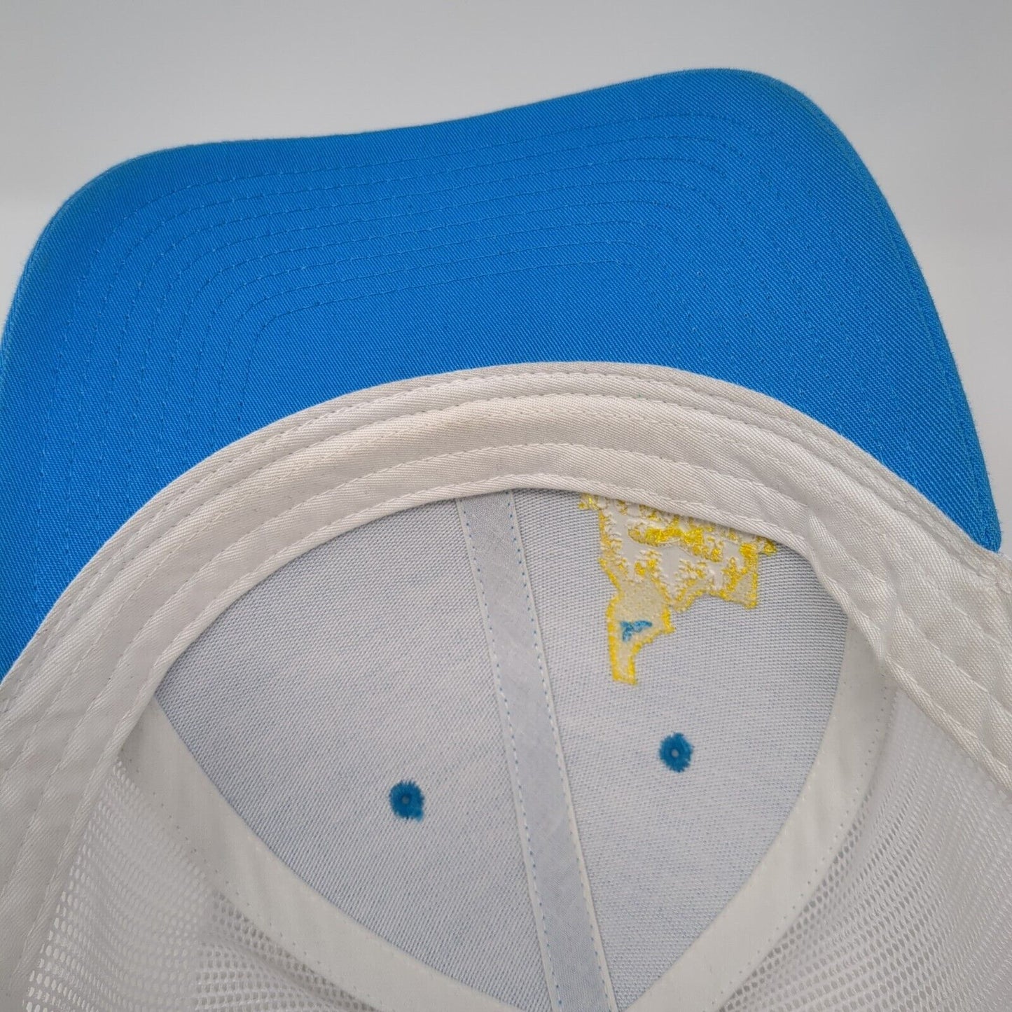 Idaho City Grocery Snapback Trucker Hat Blue OS Adjustable Mesh Back Richardson