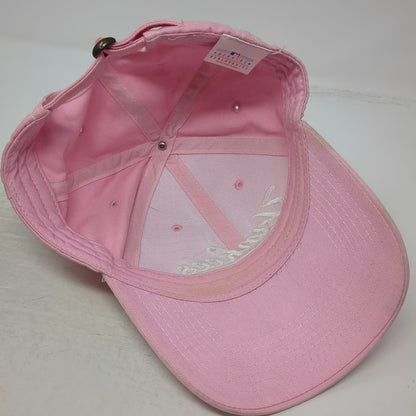 New York Yankees MLB Drew Pearson Baseball Cap Pink White One Size Slideback Hat
