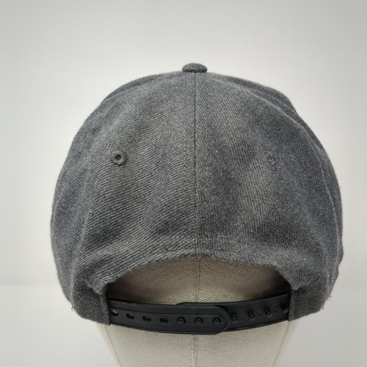 Volcom Snapback Hat Gray One Size Adjustable Embroidered 6 Panel Polyester