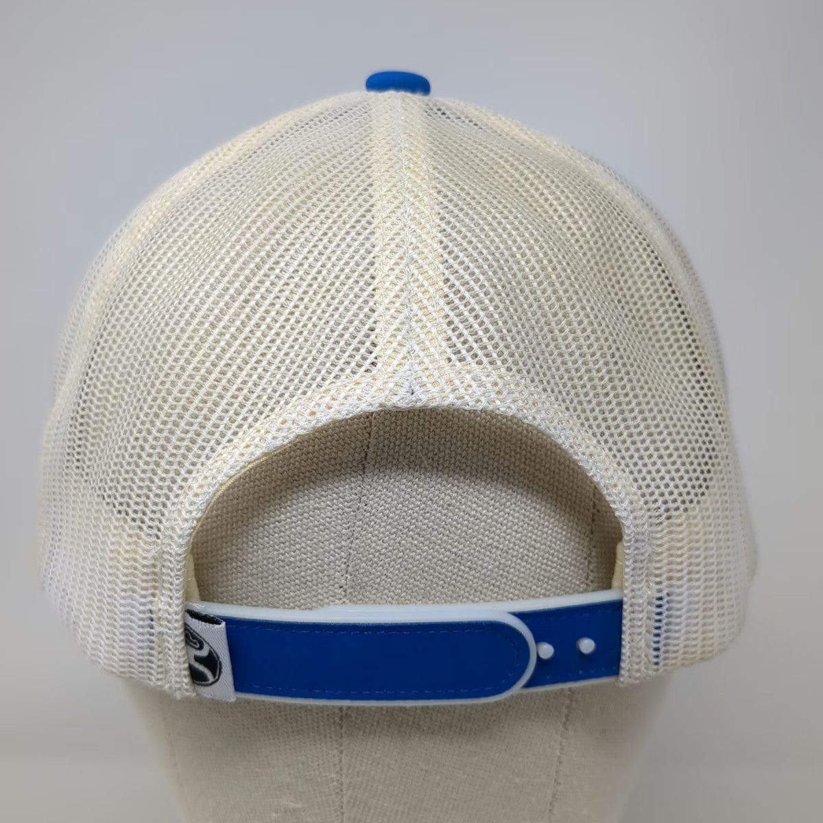 Hooey Trucker Hat Blue One Size American Flag Patch Mesh Back Snapback Cap