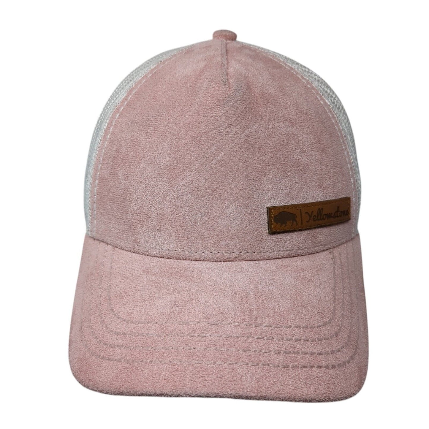 Yellowstone Snapback Trucker Hat Pink OSFA Adjustable Mesh Back Legacy Polyester