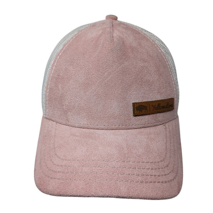 Yellowstone Snapback Trucker Hat Pink OSFA Adjustable Mesh Back Legacy Polyester