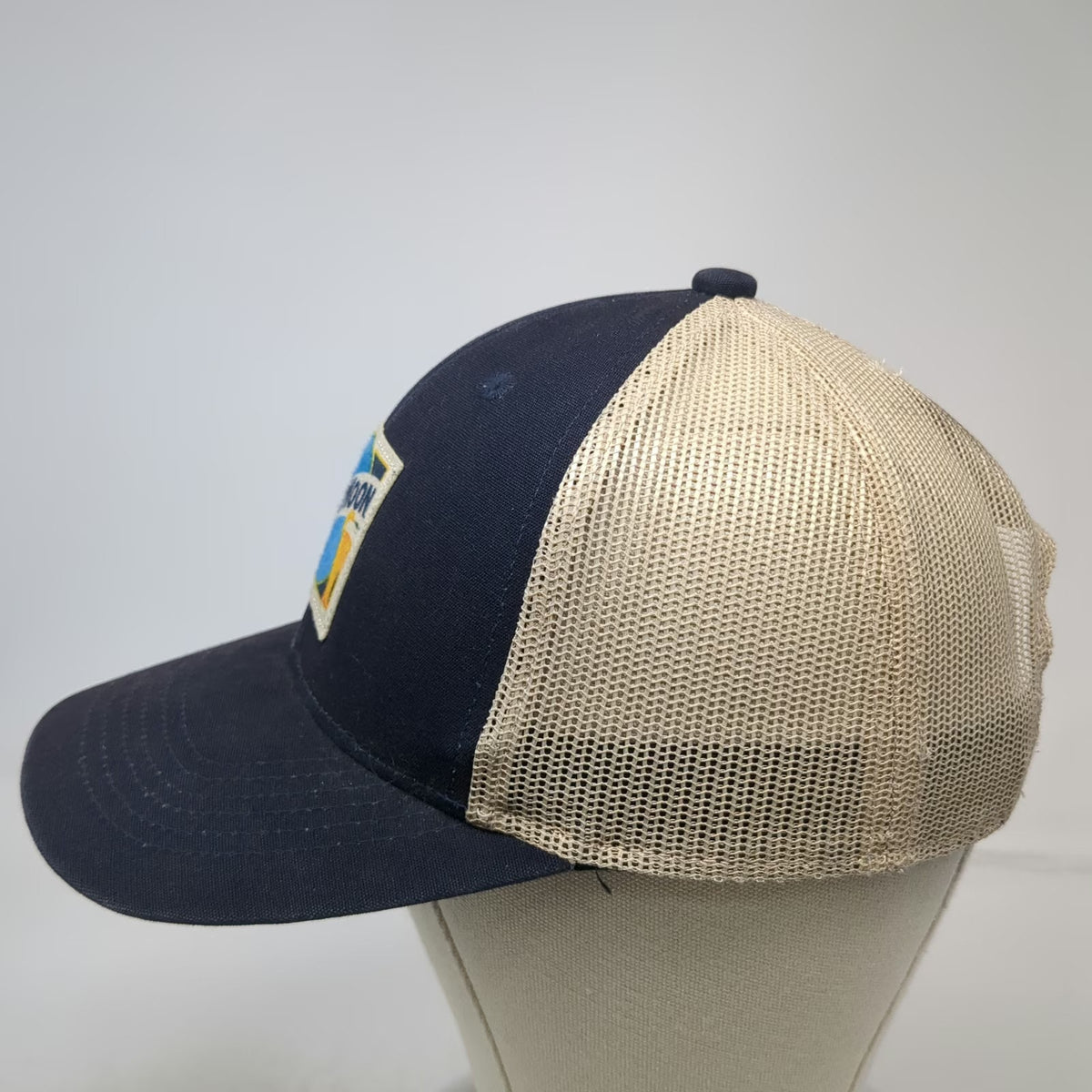 Blue Moon Beer Patch Blue Trucker Hat One Size Mesh Back Snapback Brewery Logo