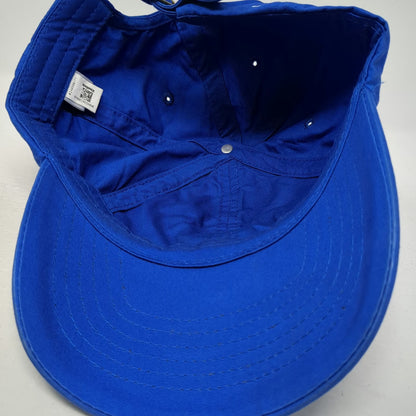 Reebok Baseball Cap Blue One Size Run Through It Embroidered Adjustable Hat