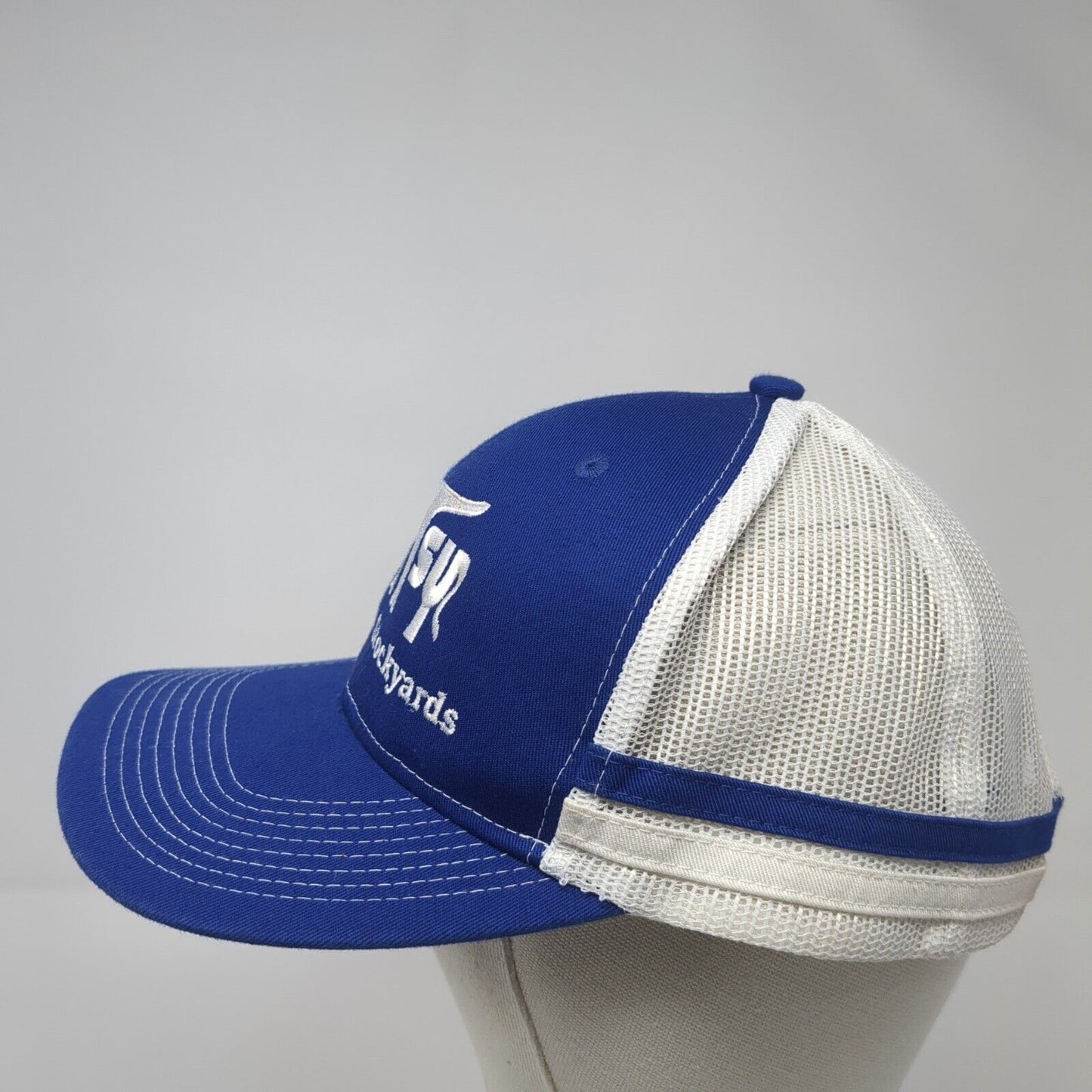 Marana Stockyards Snapback Trucker Hat Blue OS Adjustable Mesh Port Authority