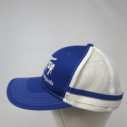 Marana Stockyards Snapback Trucker Hat Blue OS Adjustable Mesh Port Authority