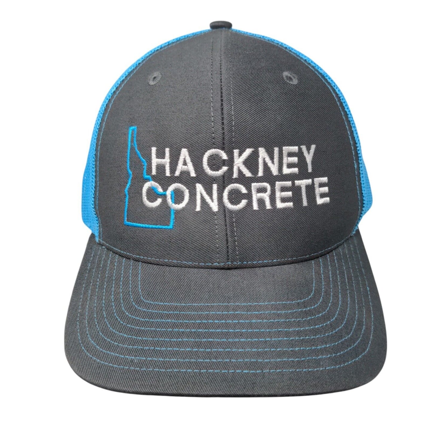 Hackney Concrete Snapback Trucker Hat Multicolor One Size Mesh Back