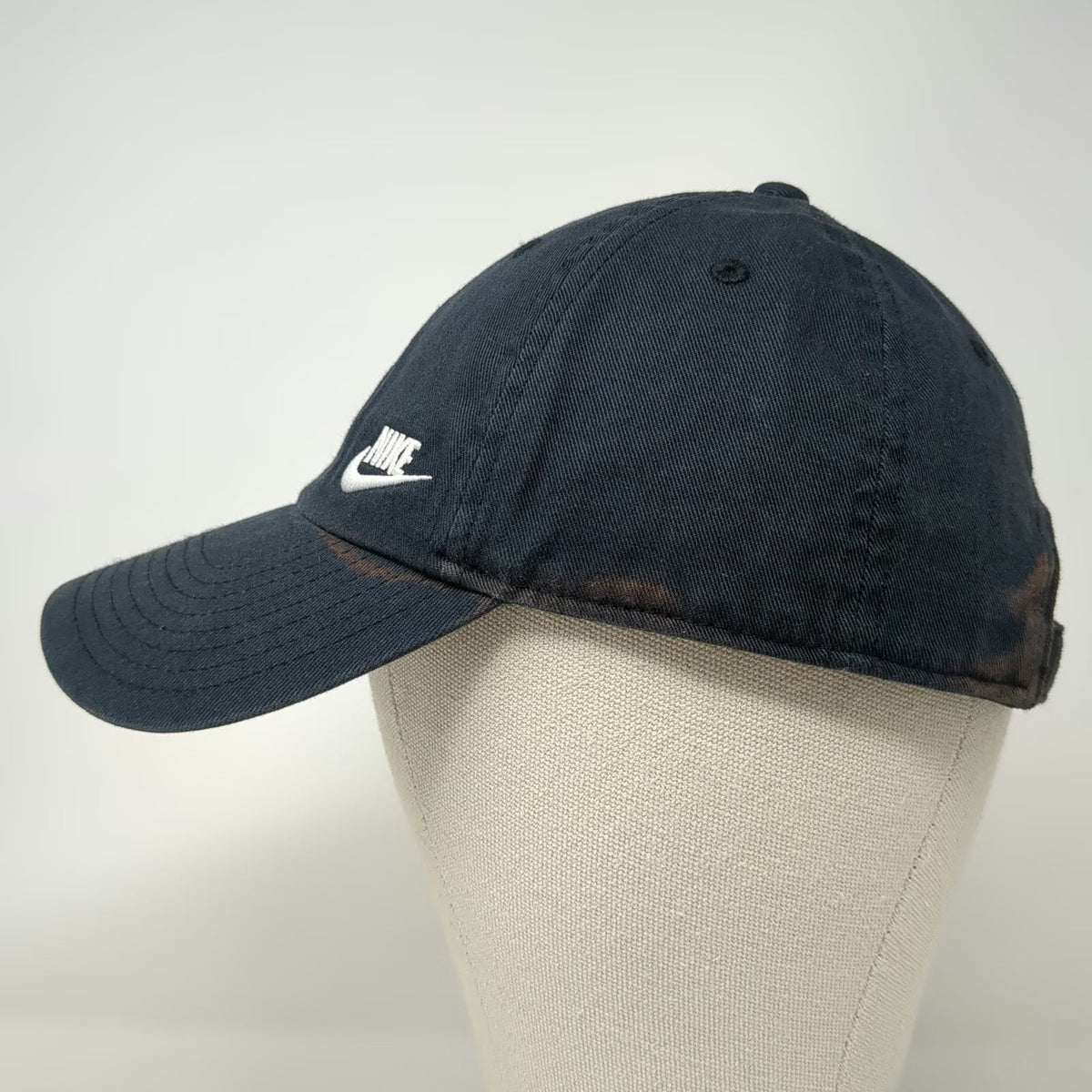 Nike Baseball Cap Blue One Size Adjustable Heritage86 Cotton Slideback Logo Hat