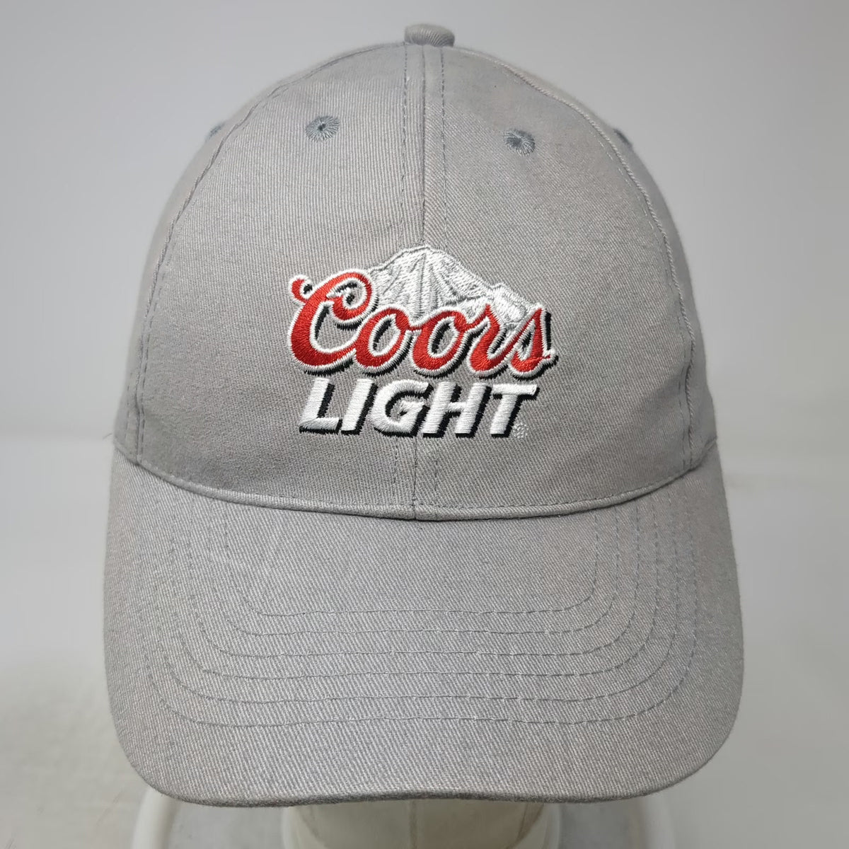 Acme Baseball Cap Gray One Size Coors Light Beer Mountain Logo Strapback Hat
