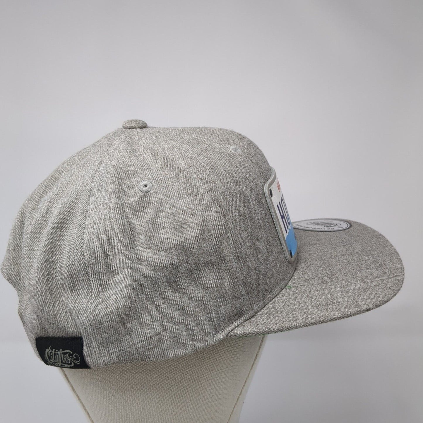 Washington Hop Thief Taphouse Evergreen State Snapback Hat Gray OS City Locs