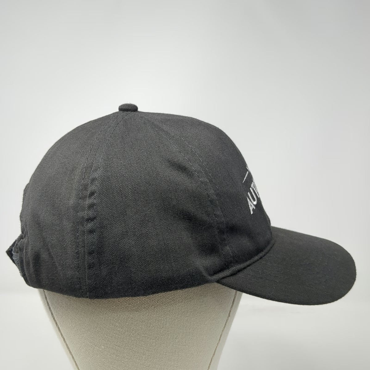 Robbi Baseball Cap Gray One Size Valet Auto Wash Strapback Bow Tie Logo Hat