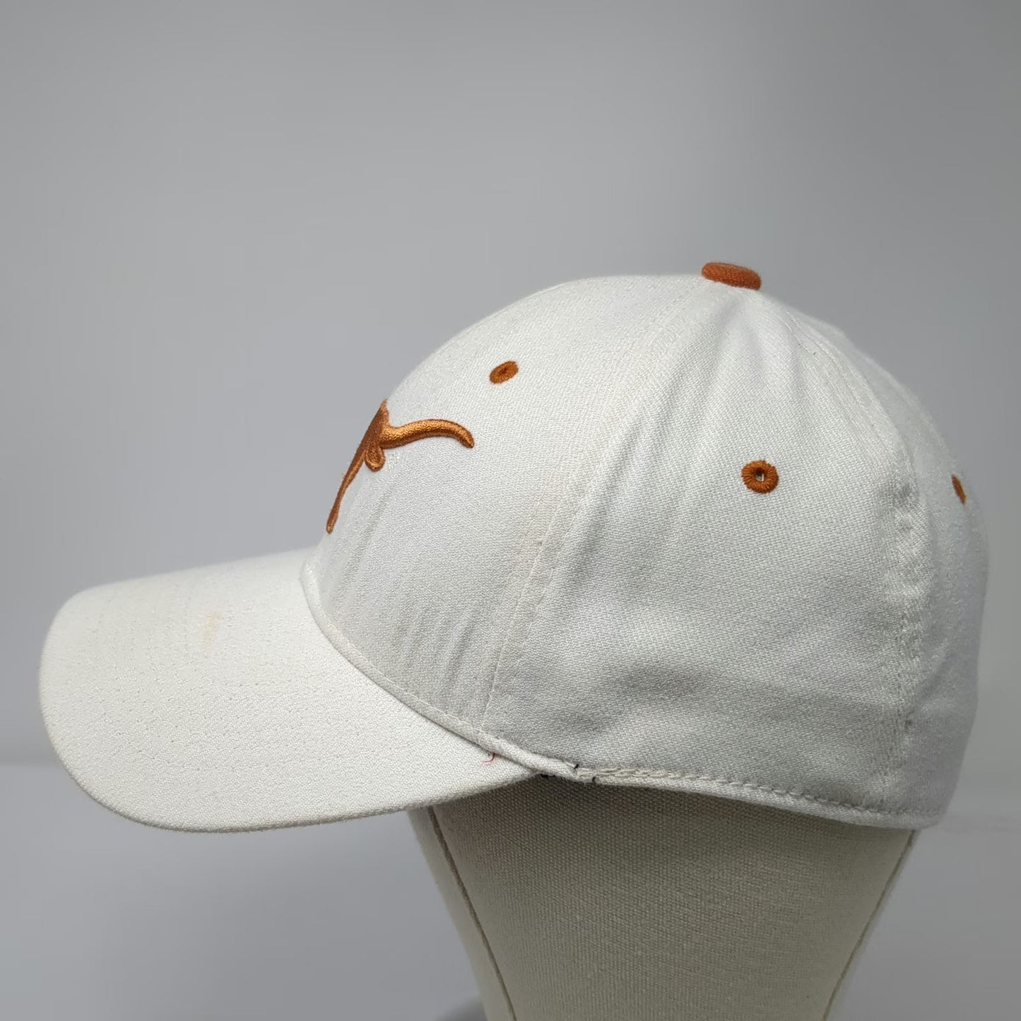Texas Longhorns NCAA Top of the World Baseball Cap White Orange One Size Stretch