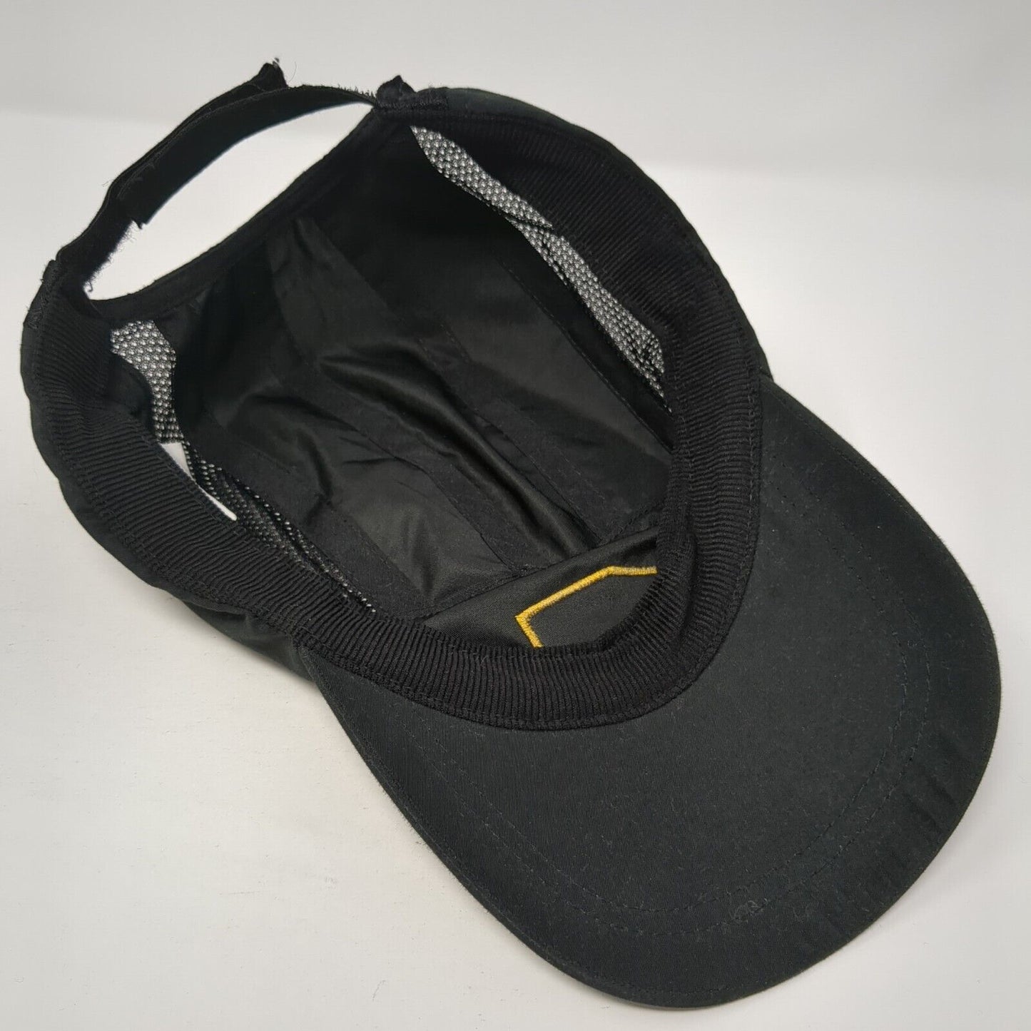 Unbranded Strapback 5 Panel Cap Black One Size Adjustable Embroidered Blank