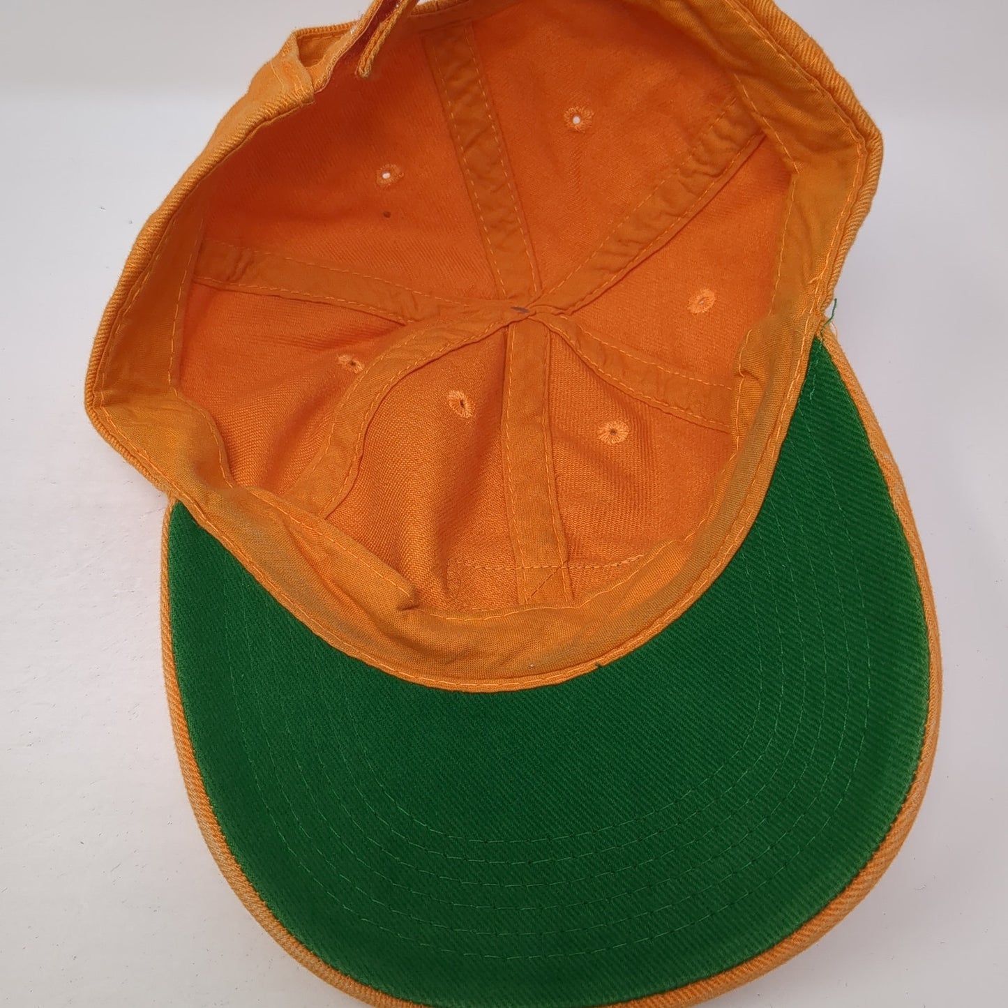 Heineken Strapback Baseball Cap Orange One Size Adjustable Embroidered 6 Panel