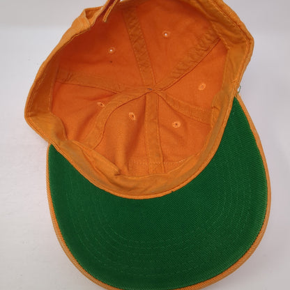 Heineken Strapback Baseball Cap Orange One Size Adjustable Embroidered 6 Panel