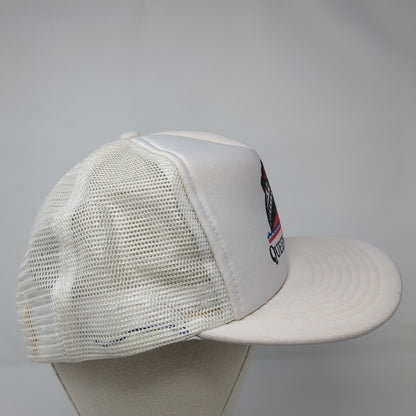 Vintage Queen Mary Cruise Ship Snapback Mesh Back Trucker Hat White OSFA