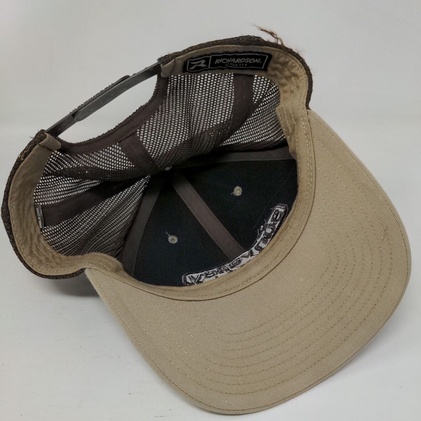 SVSEF Sun Valley Freestyle Snapback Trucker Hat Tan OS Adjustable Richardson