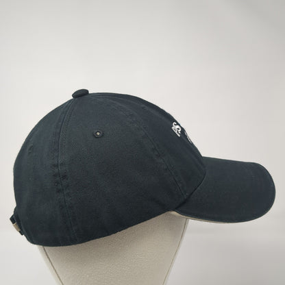 PSS 275 Strapback Baseball Cap Black OS Adjustable Embroidered Port Authority