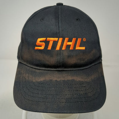 Stihl Baseball Cap Black One Size Strapback Embroidered Logo Workwear Hat
