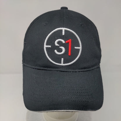 S1 Sightron Strapback Hat Black OSFM Embroidered 6 Panel Outdoor Cap