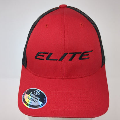Elite Fitted Trucker Hat Red S/M Flexfit Lightweight Mesh Back Richardson