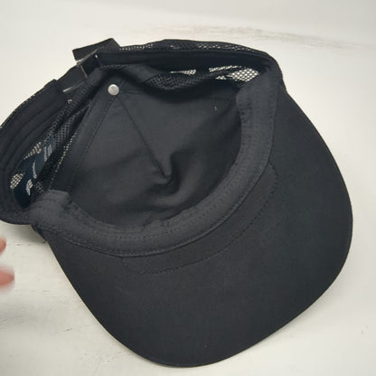 All In Motion Baseball Cap Black One Size Mesh Back Reflective Adjustable Hat