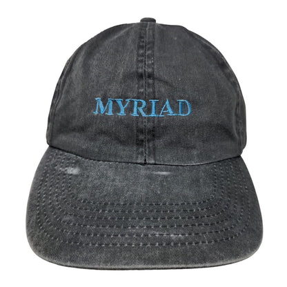 Hoxer Headwear Men's Slideback Hat Gray Embroidered Myriad Logo