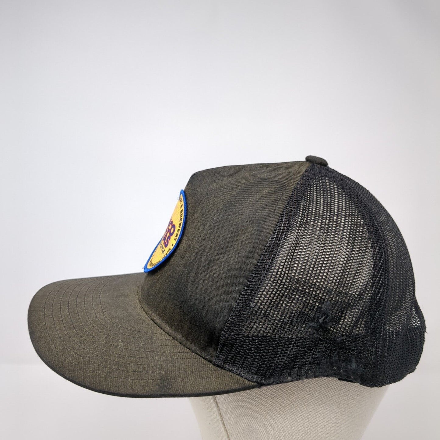 Cinco Patas Mexican Style Lager Snapback Trucker Hat Black OS Mesh Back Yupoong