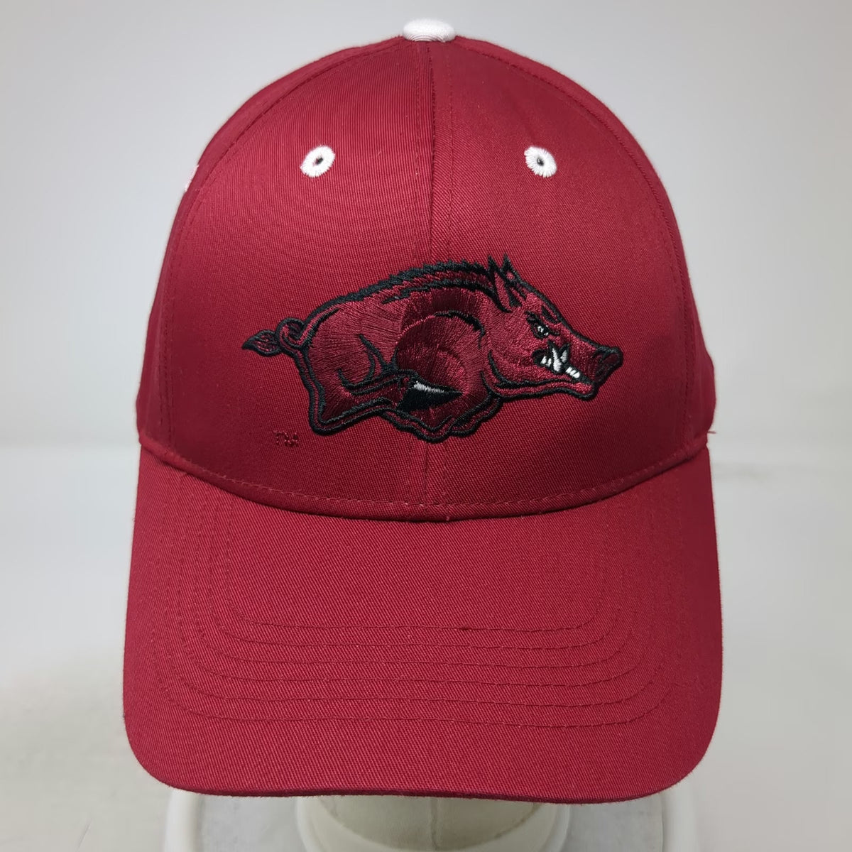 Arkansas Razorbacks NCAA Top of the World Red One Size Baseball Cap Hat Hog Logo