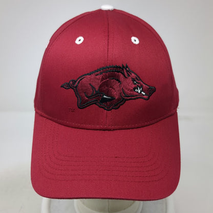 Arkansas Razorbacks NCAA Top of the World Red One Size Baseball Cap Hat Hog Logo