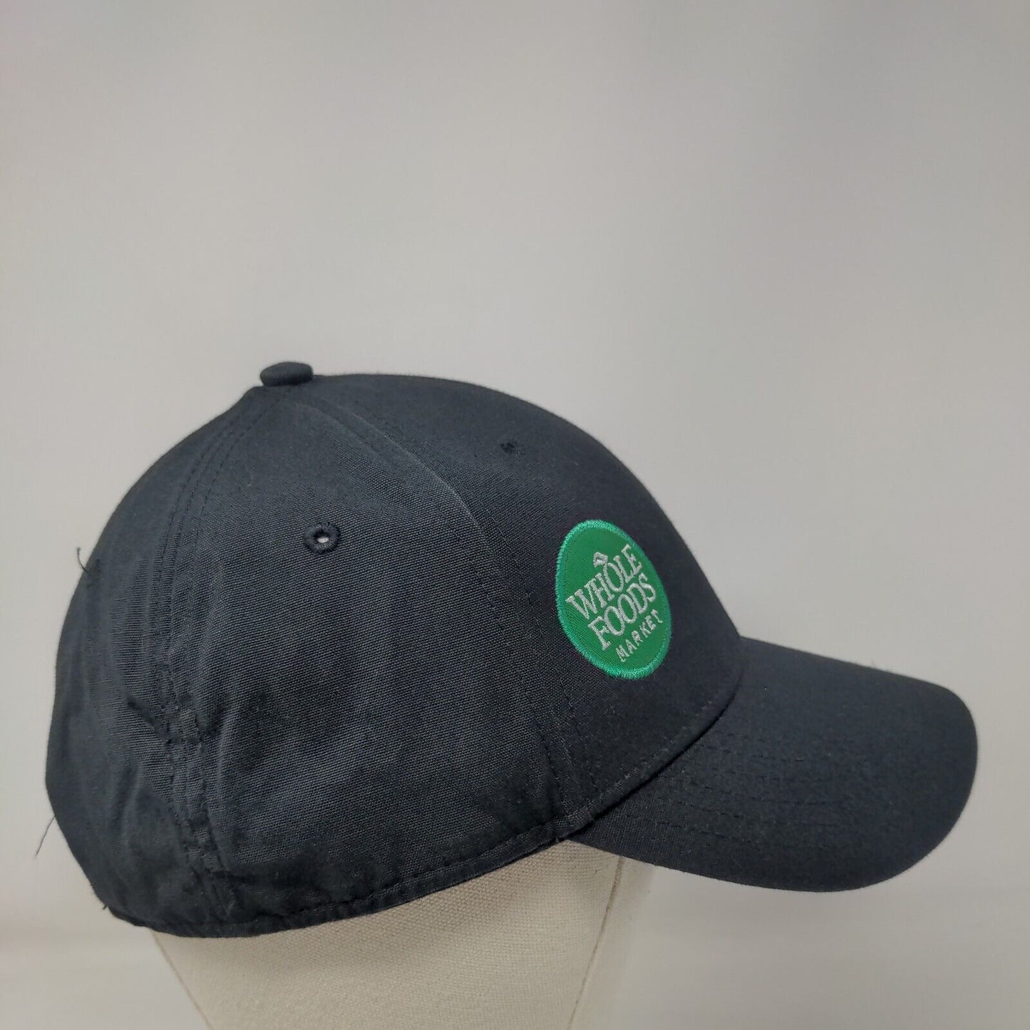 Whole Foods Market Strapback Hat Black One Size Adjustable 6 Panel