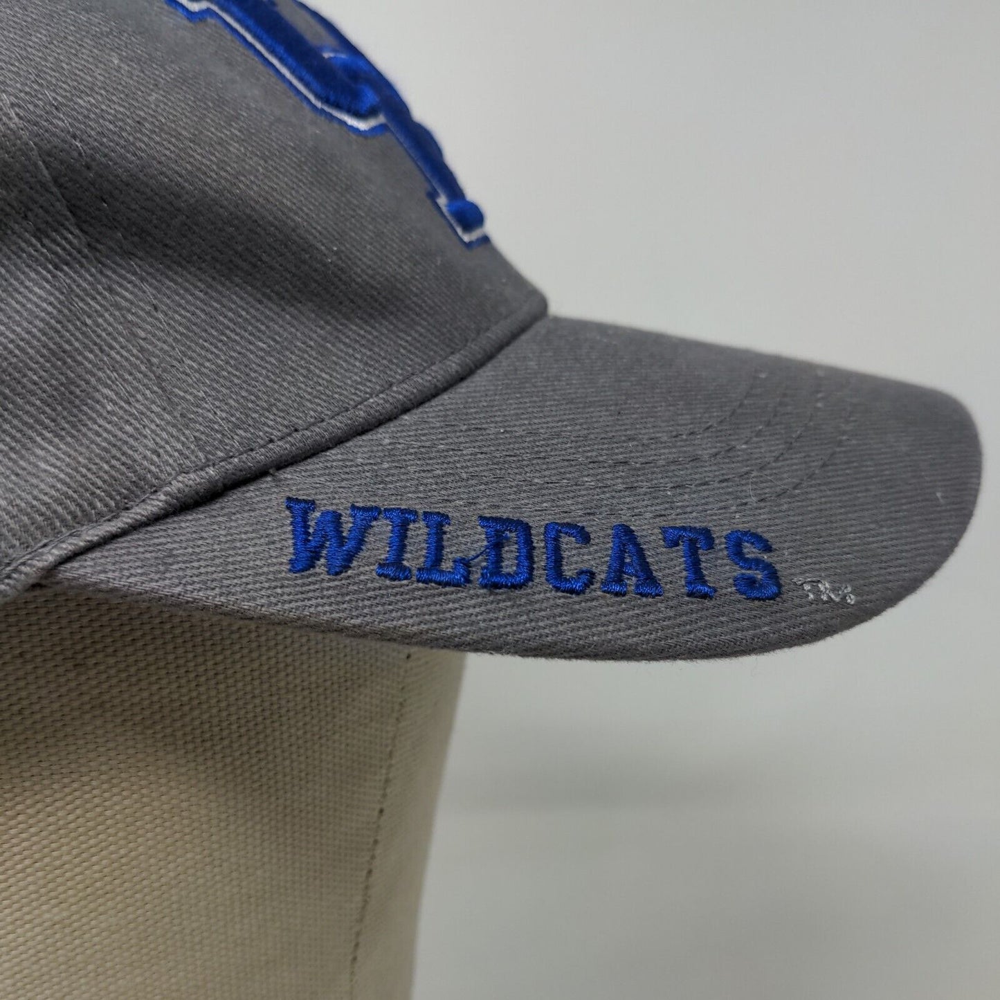 Russell Men's Strapback Hat Gray Embroidered University of Kentucky Wildcats