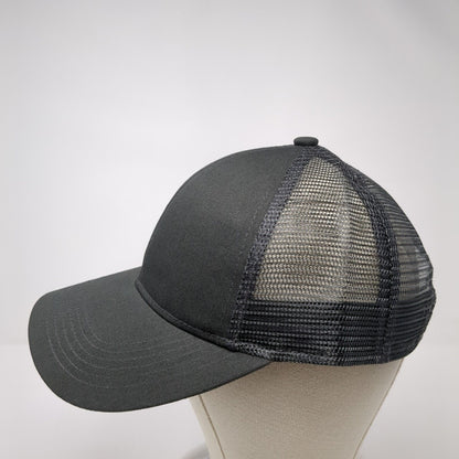 Port Authority Strapback Mesh Back Trucker Hat Gray One Size Blank