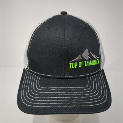 Top of Tamarack Snapback Trucker Hat Black One Size Mesh Back 6 Panel